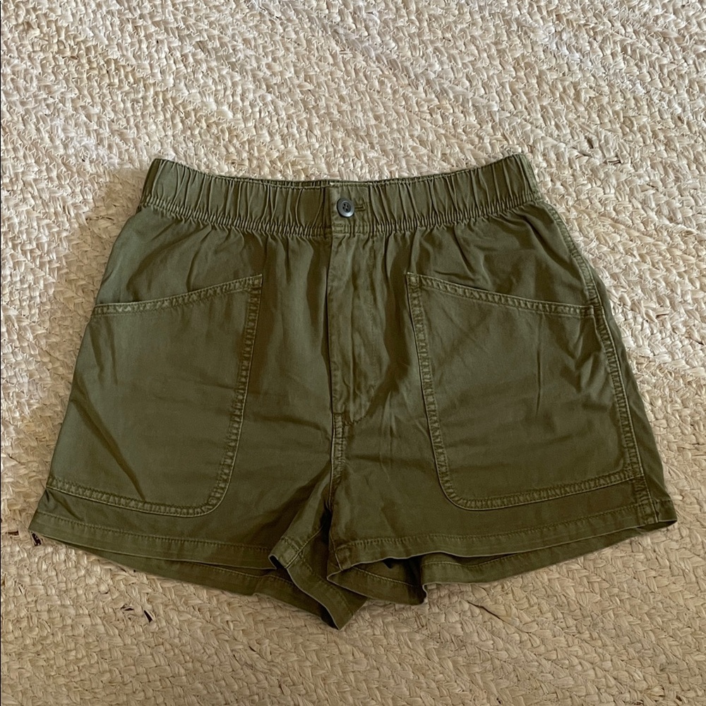 Madewell Olive Utility Pocket Shorts